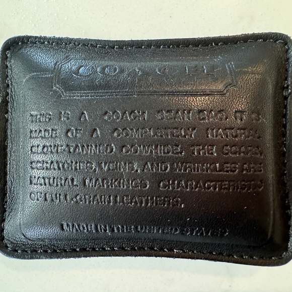 Vintage Coach Bean Bag Key Fob style 7214 in Black - Picture 3 of 3